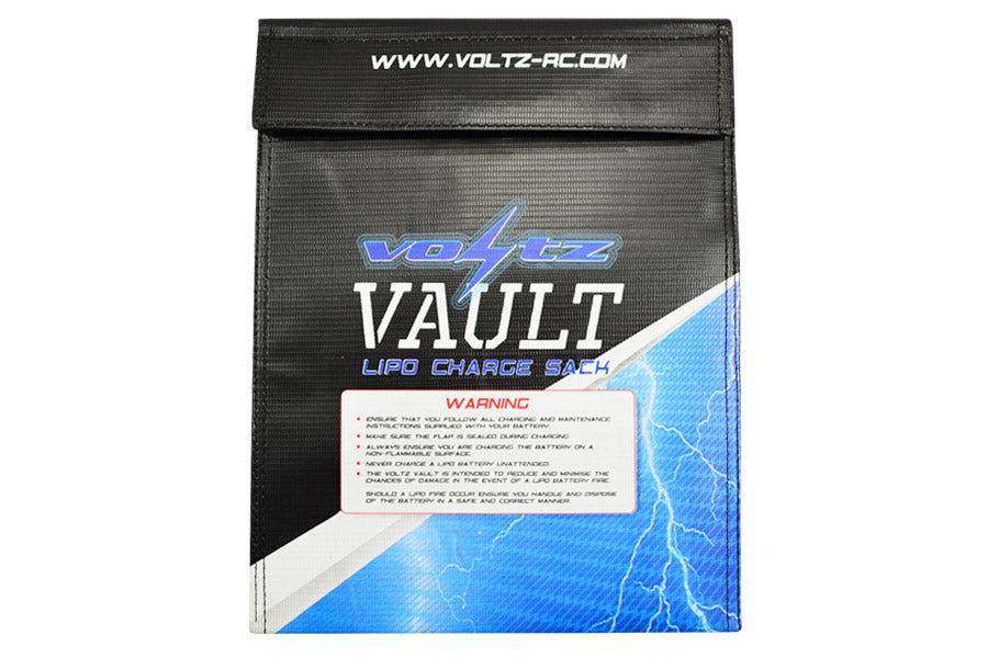 VOLTZ CHARGE VAULT LIPO SACK/BAG LARGE 23CM X 30CM