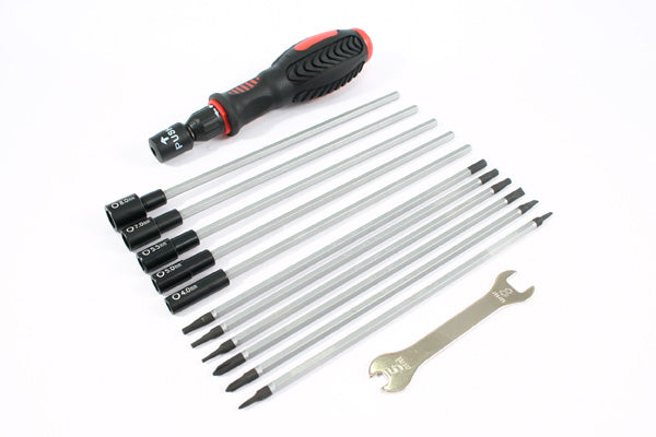 FASTRAX 19-IN-1 TOOL BAG 3XSLOT, 3X PH 6XHEX, 4XNUT 1X 5/8MM WRENCH